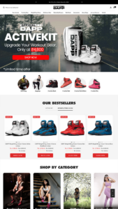 Shopify Store Design for Athletes