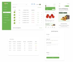 Daily Nutrifir- Mobile app, Landing page and Dashboard